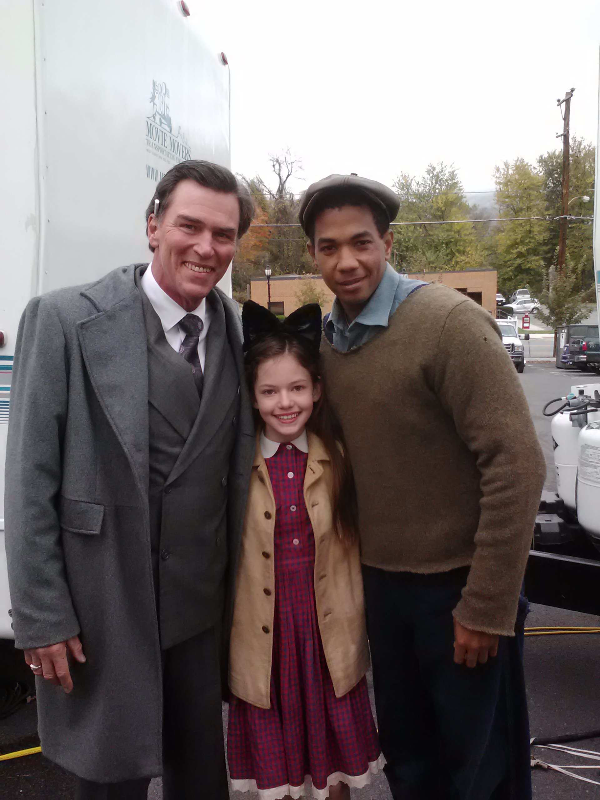 Keith Tyree with McKenzie Foy, and Alono Miller on location for David Baldacci's WISH YOU WELL (2013).