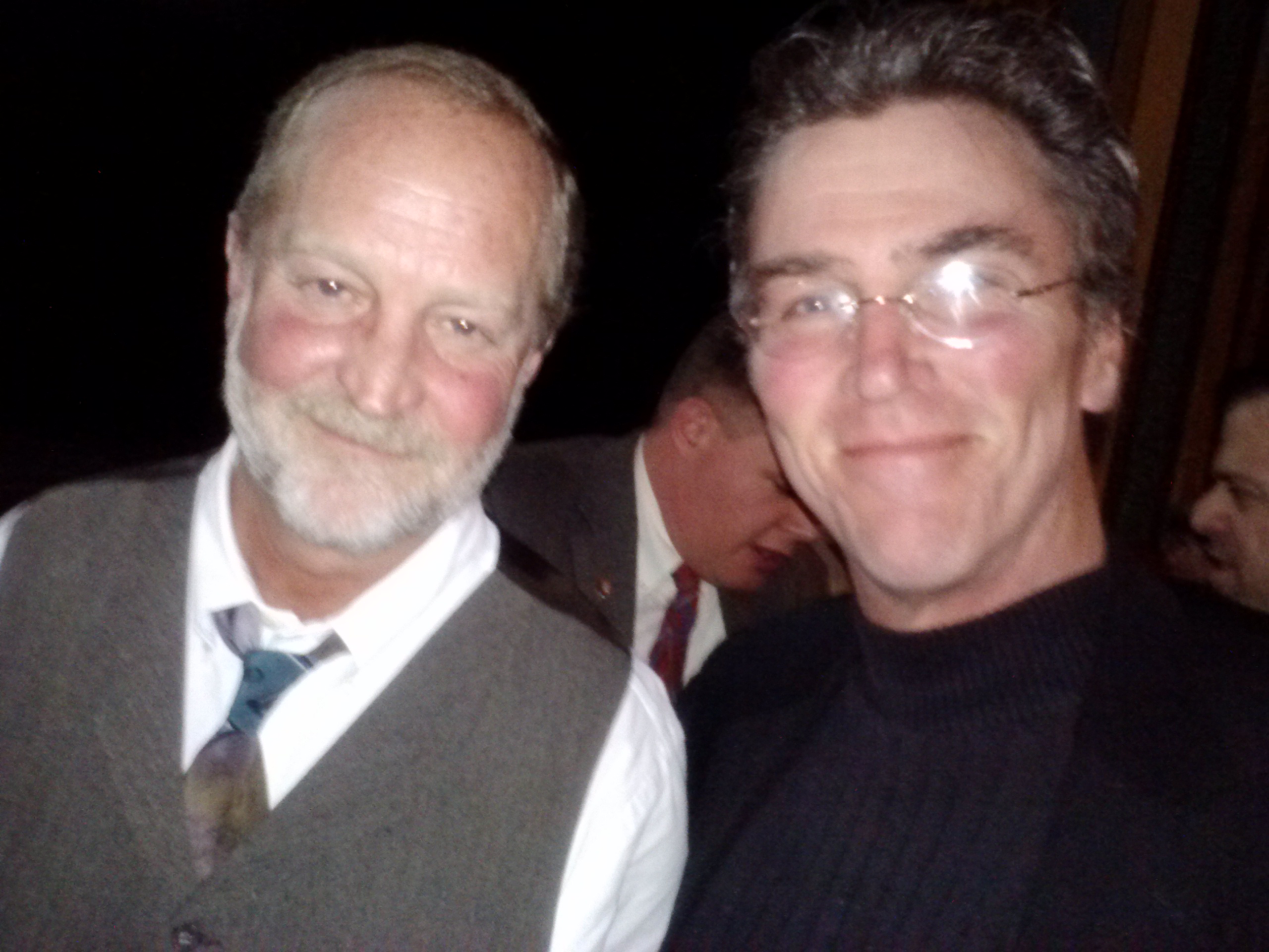 KEITH TYREE and EP/screenwriter Eric Jendresen at the premiere of KILLING LINCOLN (2013).
