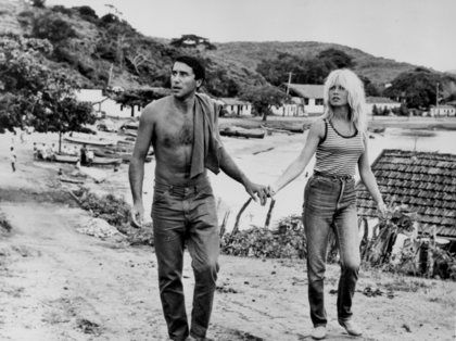 Brigitte Bardot w/ Bob Zaguri in Buzios, Brazil