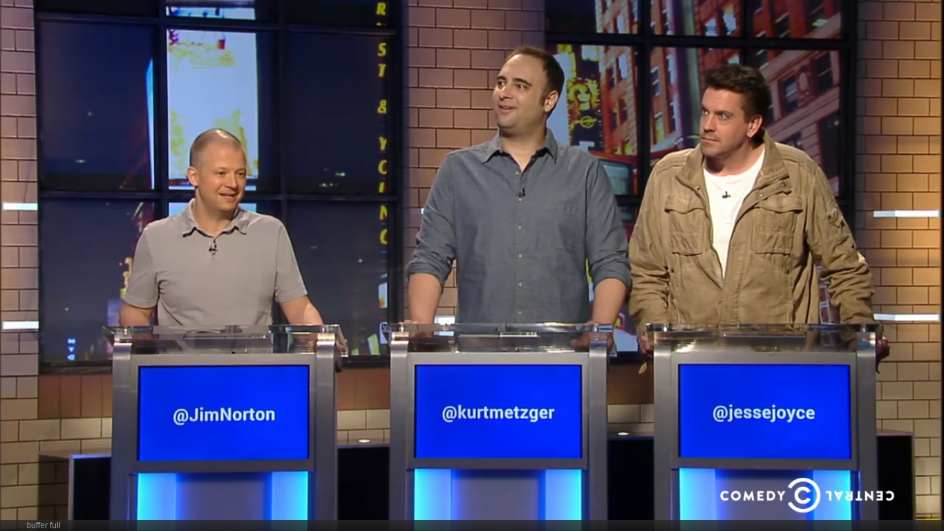 @midnight on Comedy Central New York Week for the New York Comedy Festival. Jim Norton, Kurt Metzger and Jesse Joyce