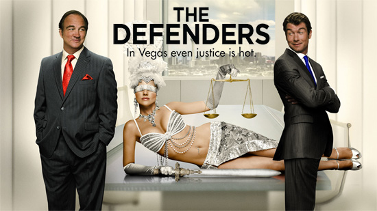Natalie Cohen as Lady Justice in The Defenders advertising campaign.