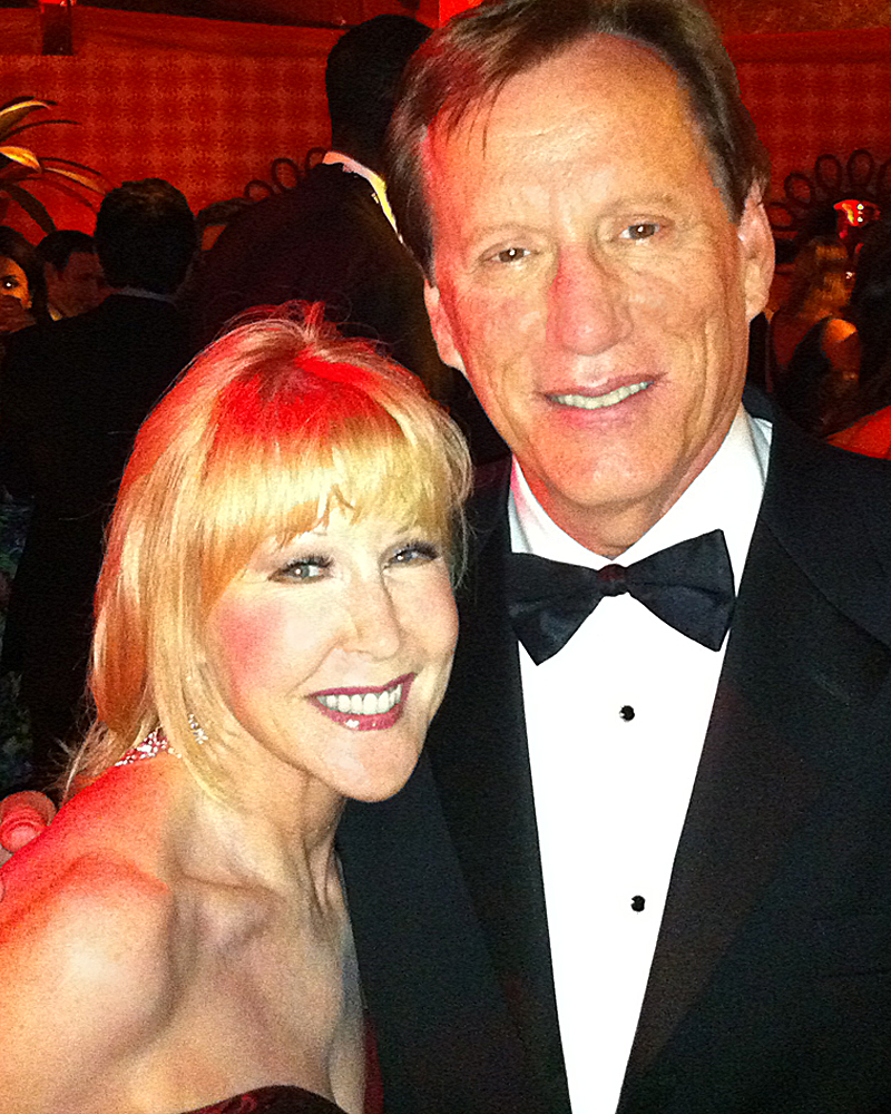 HBO Emmy Party, 2011, pictured with Jimmy Woods (James Woods), friends since we worked on feature 'The Hard Way' in New York.