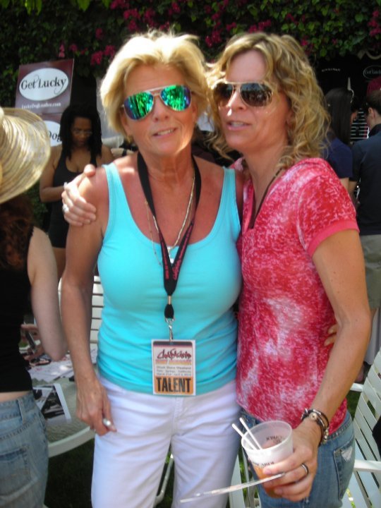Deborah Stewart with Meredith Baxter at The Dinah 2010.