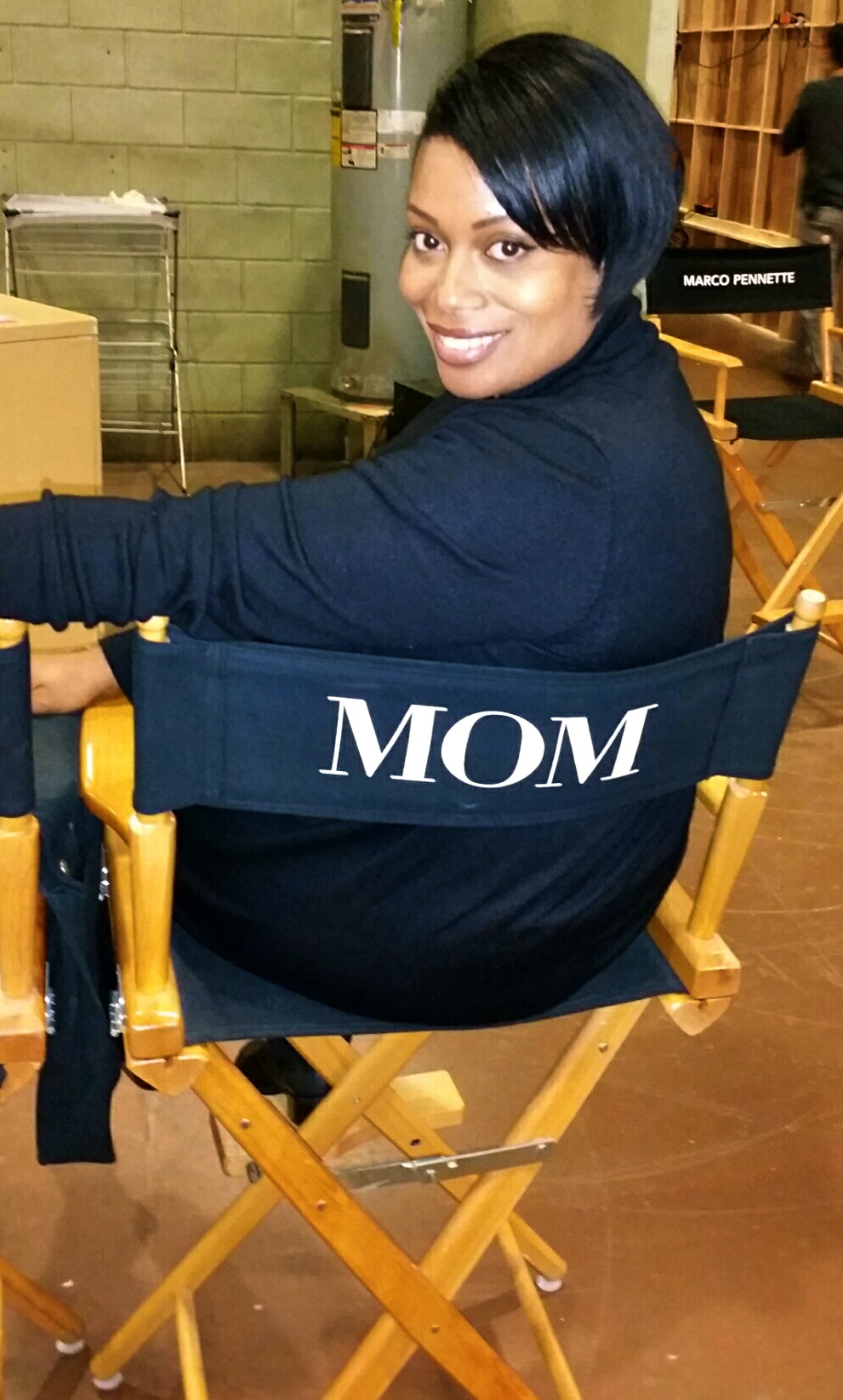 On set of MOM