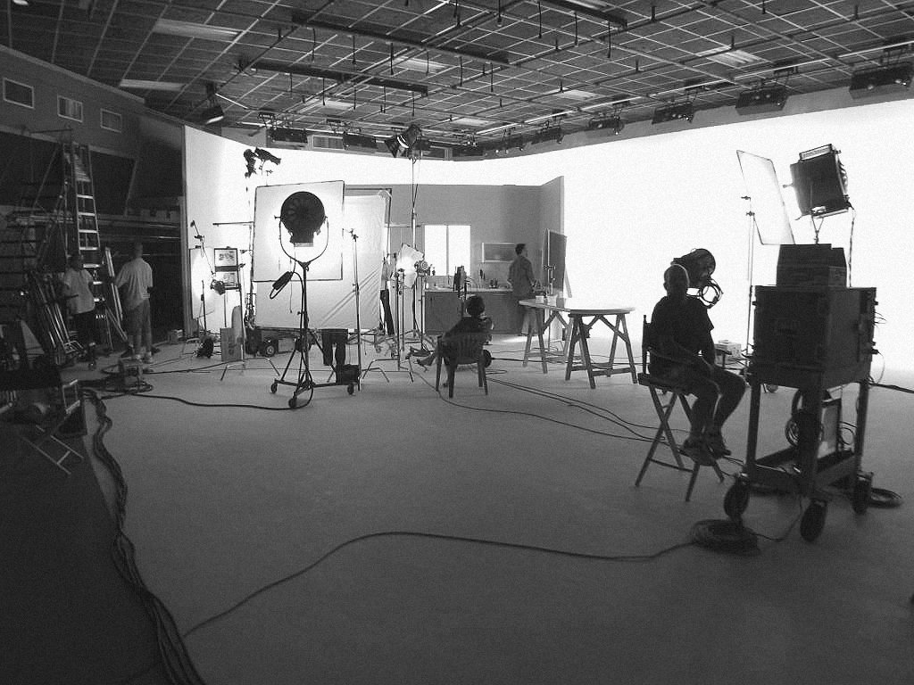 Moonlite Filmwerks on commercial shoot set.