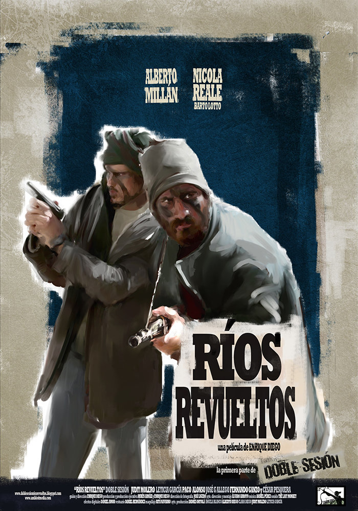 Seth Williamson, Jose Ligero, Rubén Arnaiz, Nicola Reale, Enrique Diego, Jorge Flor, Leticia Argudo, Daniel Amor, Daniel Pérez and Alberto Millán in Ríos revueltos (2012)