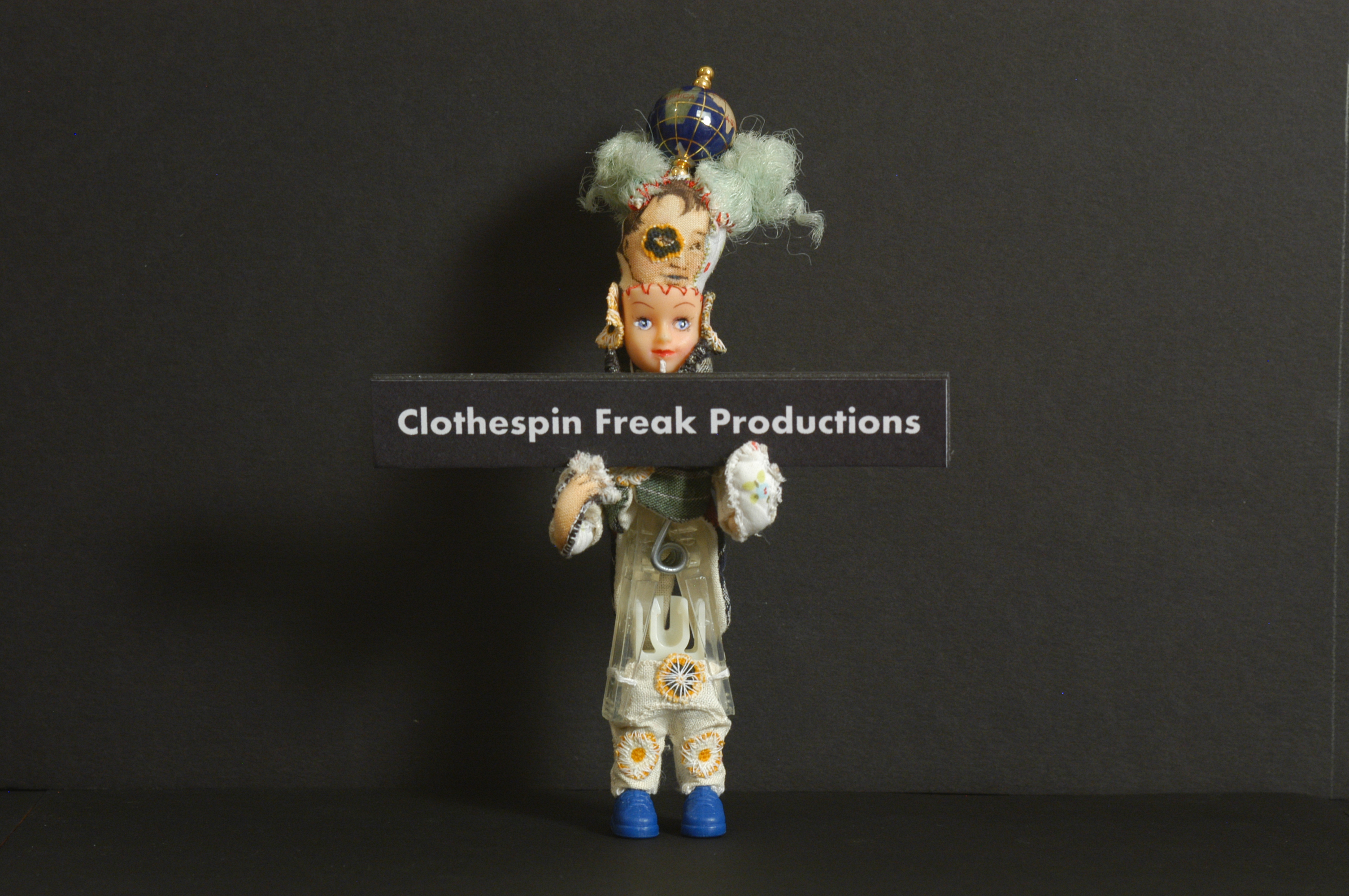 Clothespin Freak Productions logo.