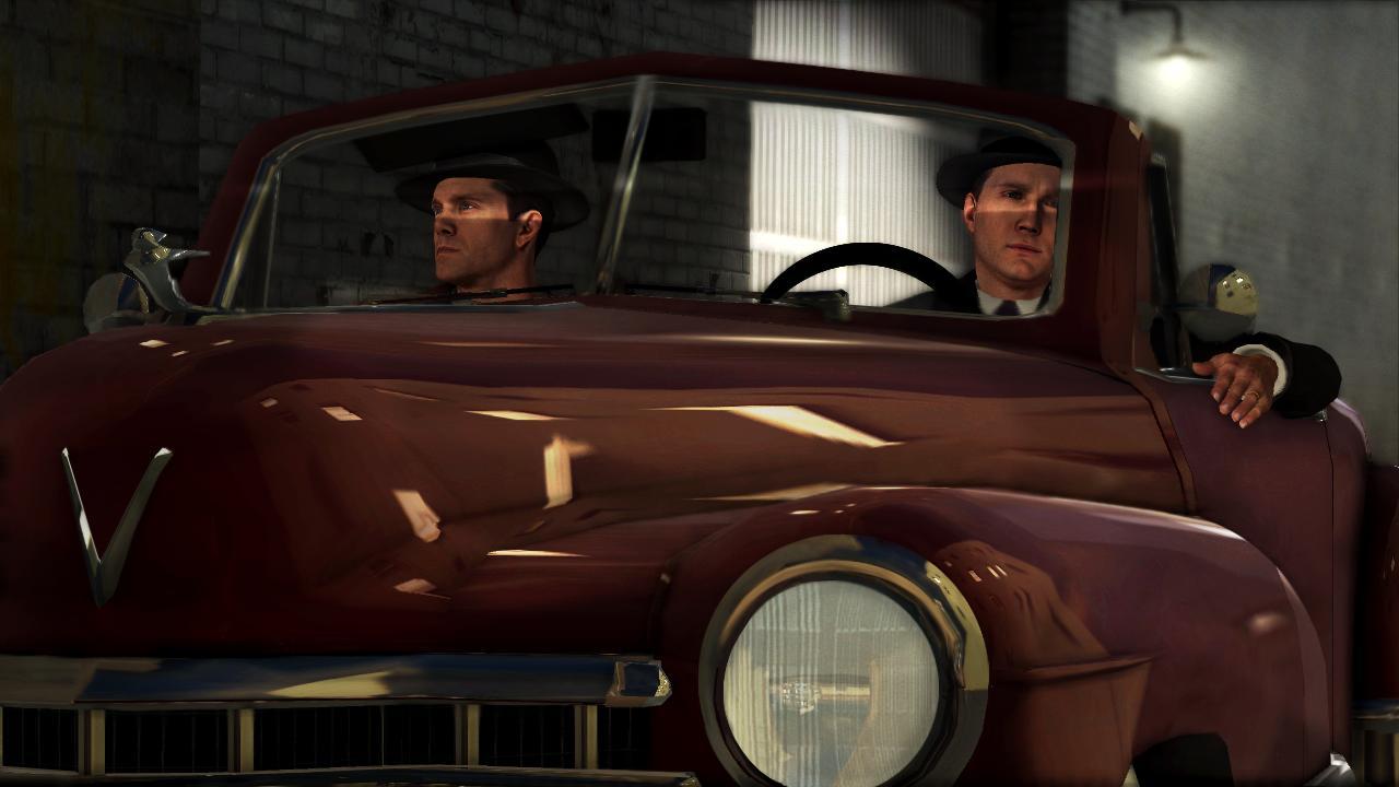 Still of Adam Harrington and Aaron Staton in L.A. Noire (2011)
