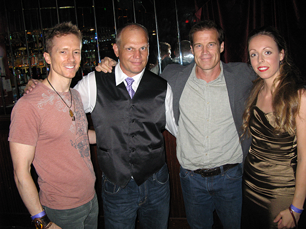 With Jared Day, Ingo Neuhaus, Mark Valley, at the premiere of 