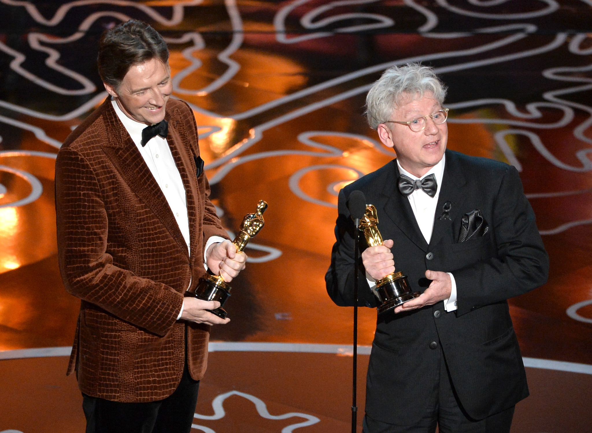 Malcolm Clarke and Nicholas Reed at event of The Oscars (2014)