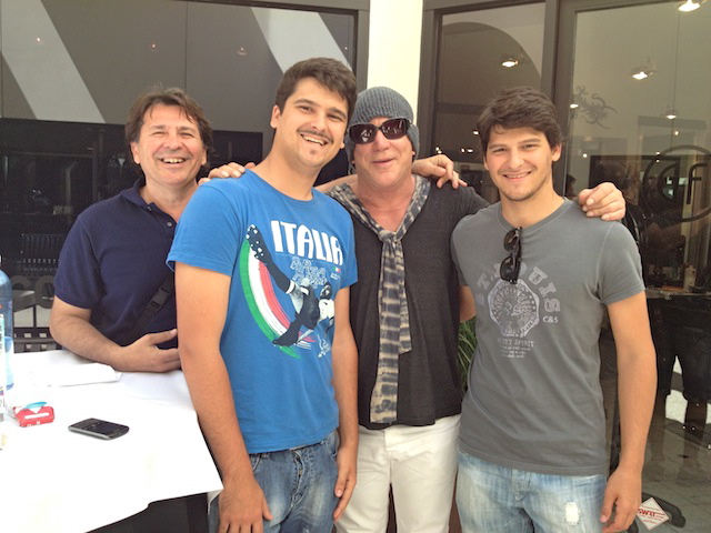 Hangin' out with Mickey Rourke and my nephews in LA 2012