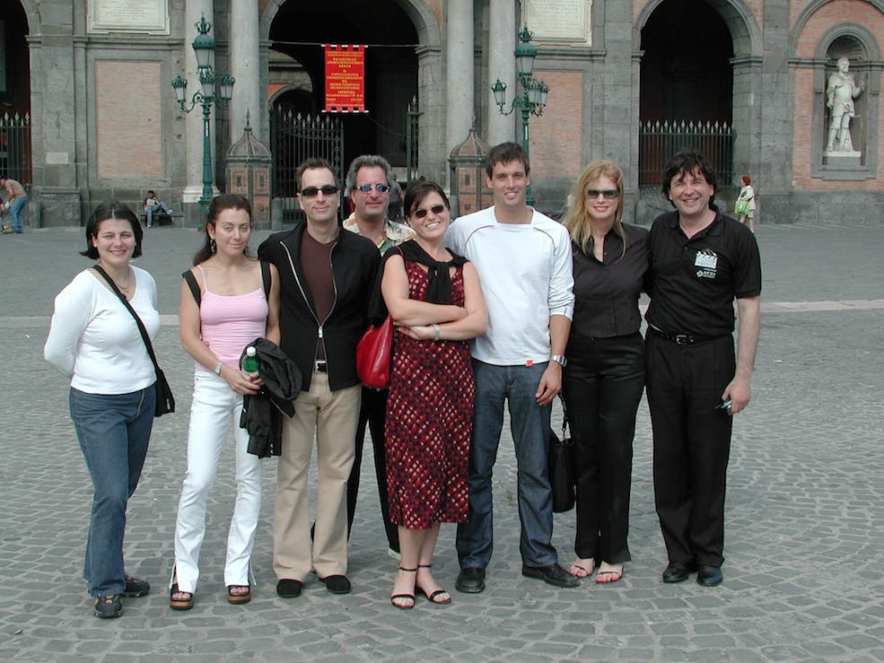 Katie Roumel, Mrs. Shane, Reid Shane, Michel Shane, Charyl Childers, David Rolfe, Carol Fabi and Rino Piccolo in Napoli (2003)