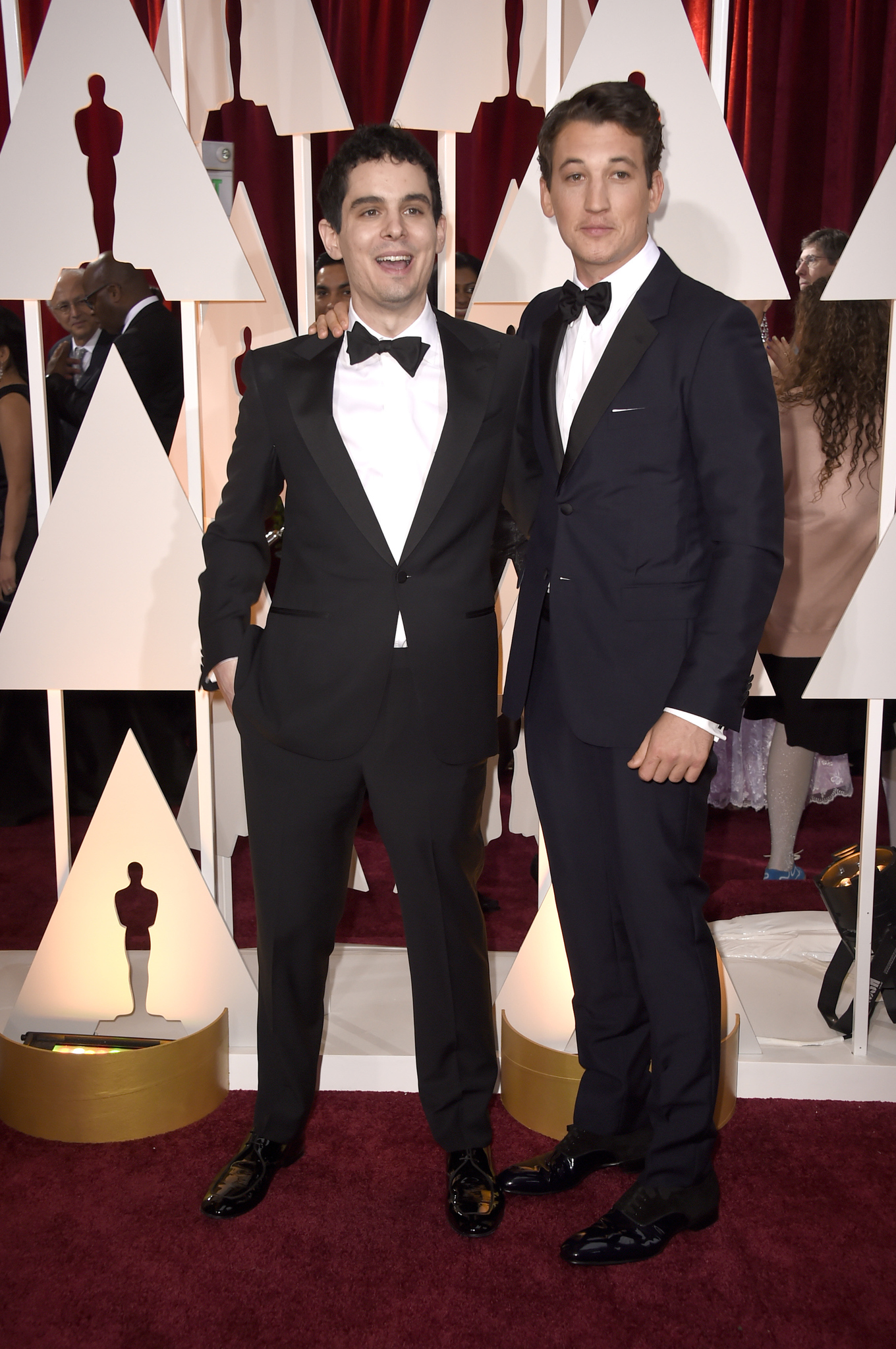 Miles Teller and Damien Chazelle at event of The Oscars (2015)