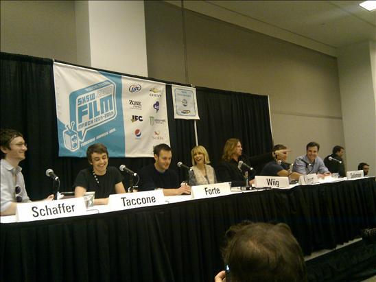 Val Kilmer, Ryan Phillippe, Will Forte, Kristen Wiig, Jorma Taccone, Akiva Schaffer and John Solomon at event of MacGruber (2010)