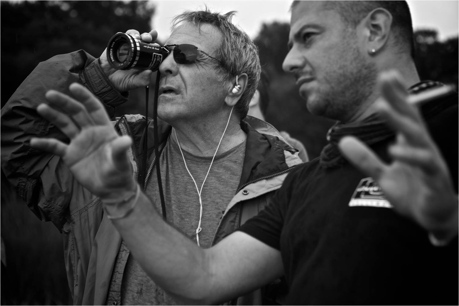 Director David Anspaugh and cinematographer Mihai Malaimare Jr. survey the beautiful scenery of Charleston, SC, in search of that perfect shot.