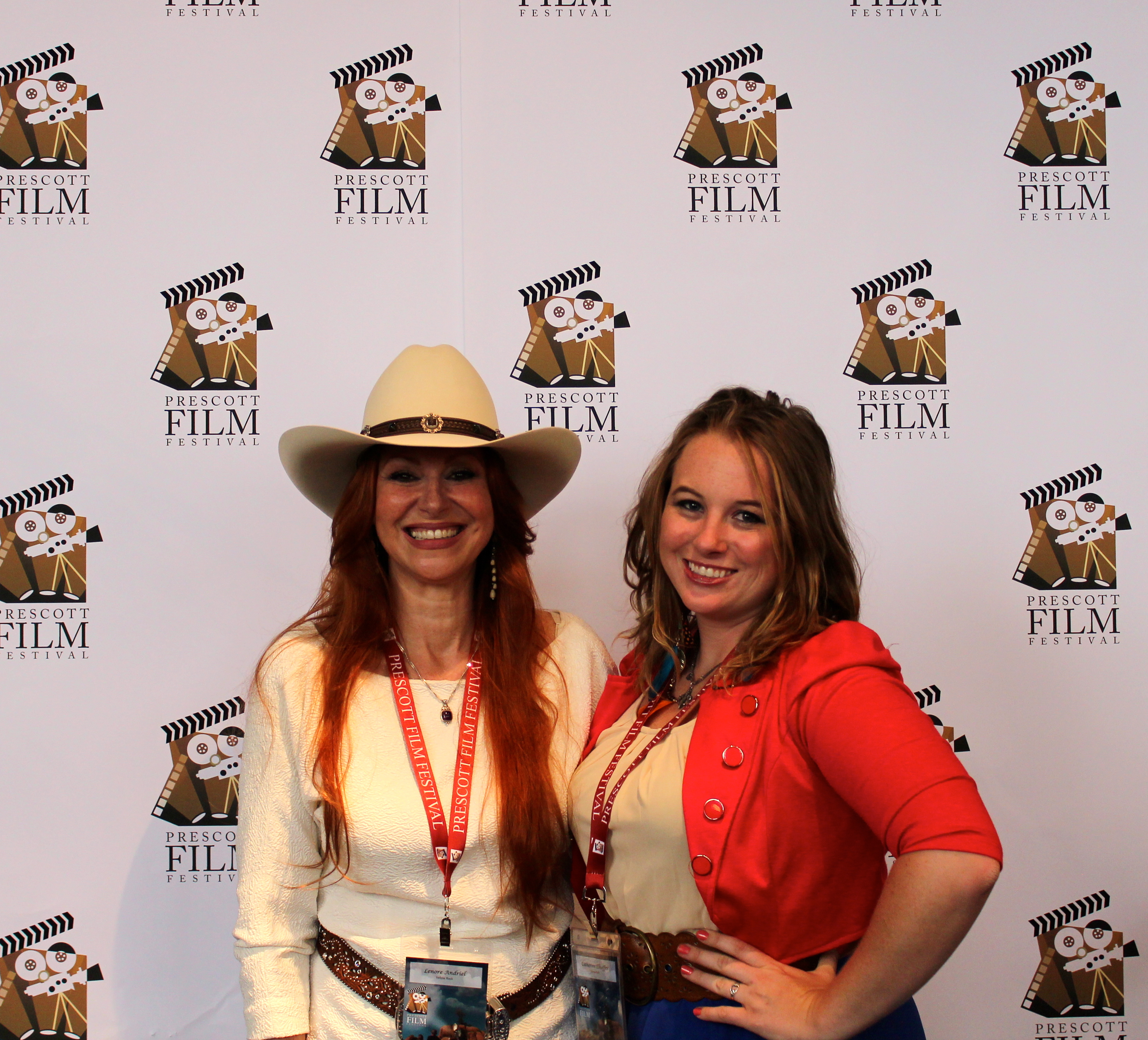 Catherine Elhoffer and Lenore Andriel at the Prescott Film Festival in 2012