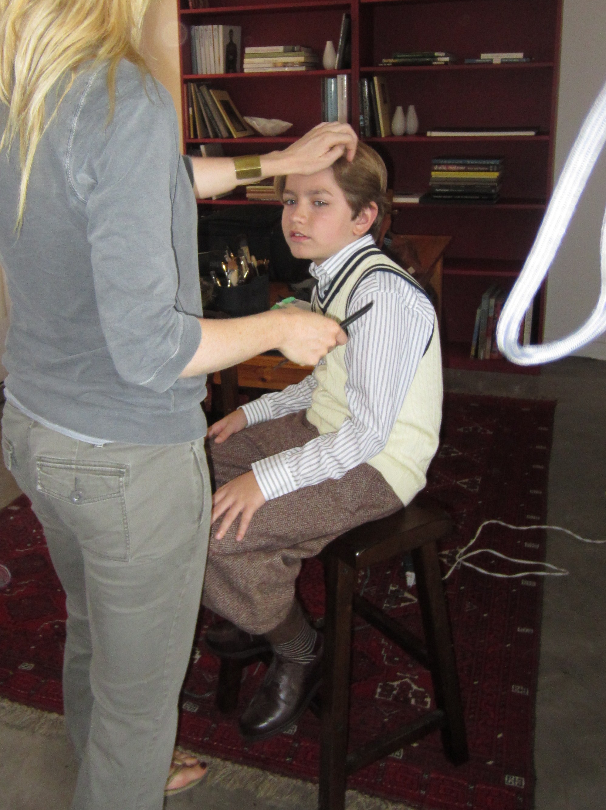 Weston McClelland on-set of the Ann Cutting Children's Promo Photo Shoot - Los Angeles, CA.