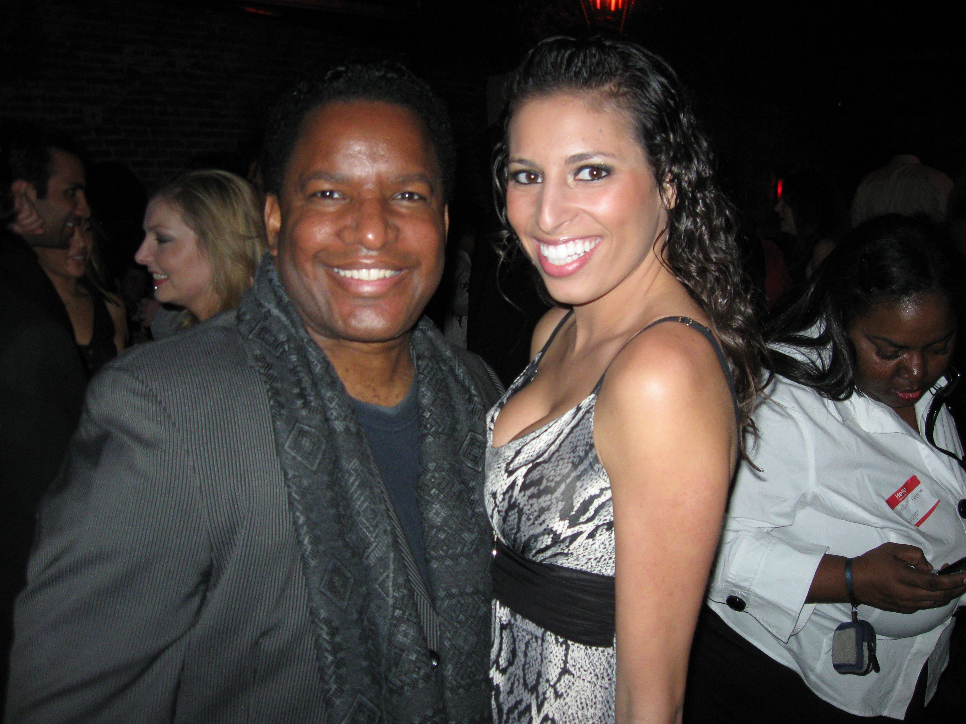 With Cleopatra Argyroudis at the 2010 Pre-Golden Globe Awards Party in West LA.
