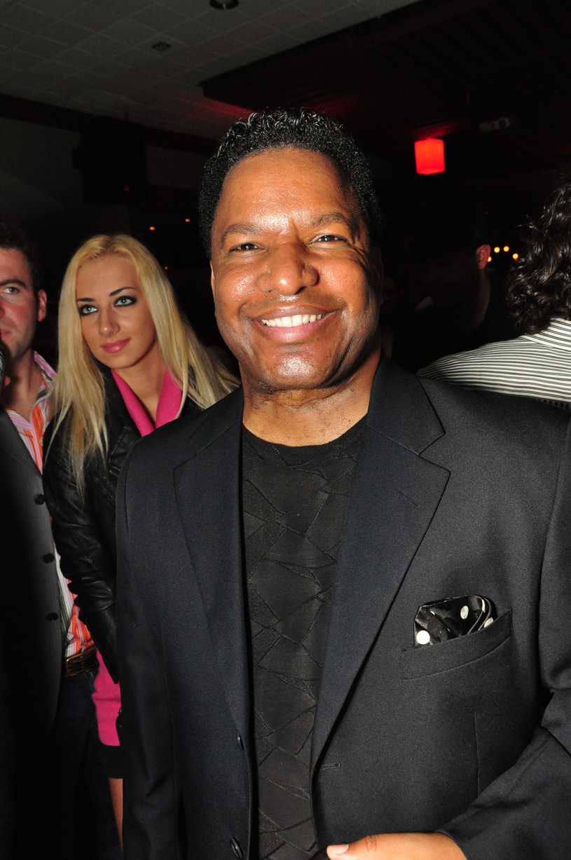 Kirby Britten attends David Harrison Levi's Pre-Grammy Awards party in Beverly Hills, CA.