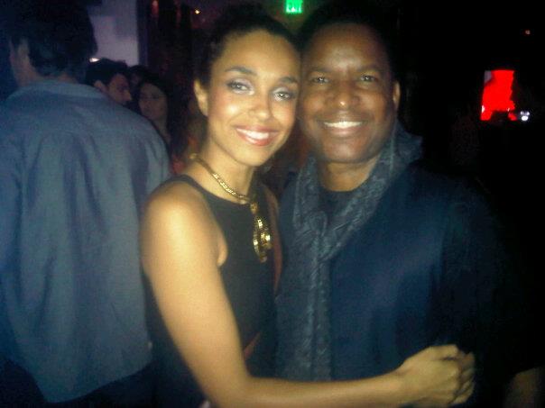 With Nathalie Merchant at a film release party in Hollywood, CA.