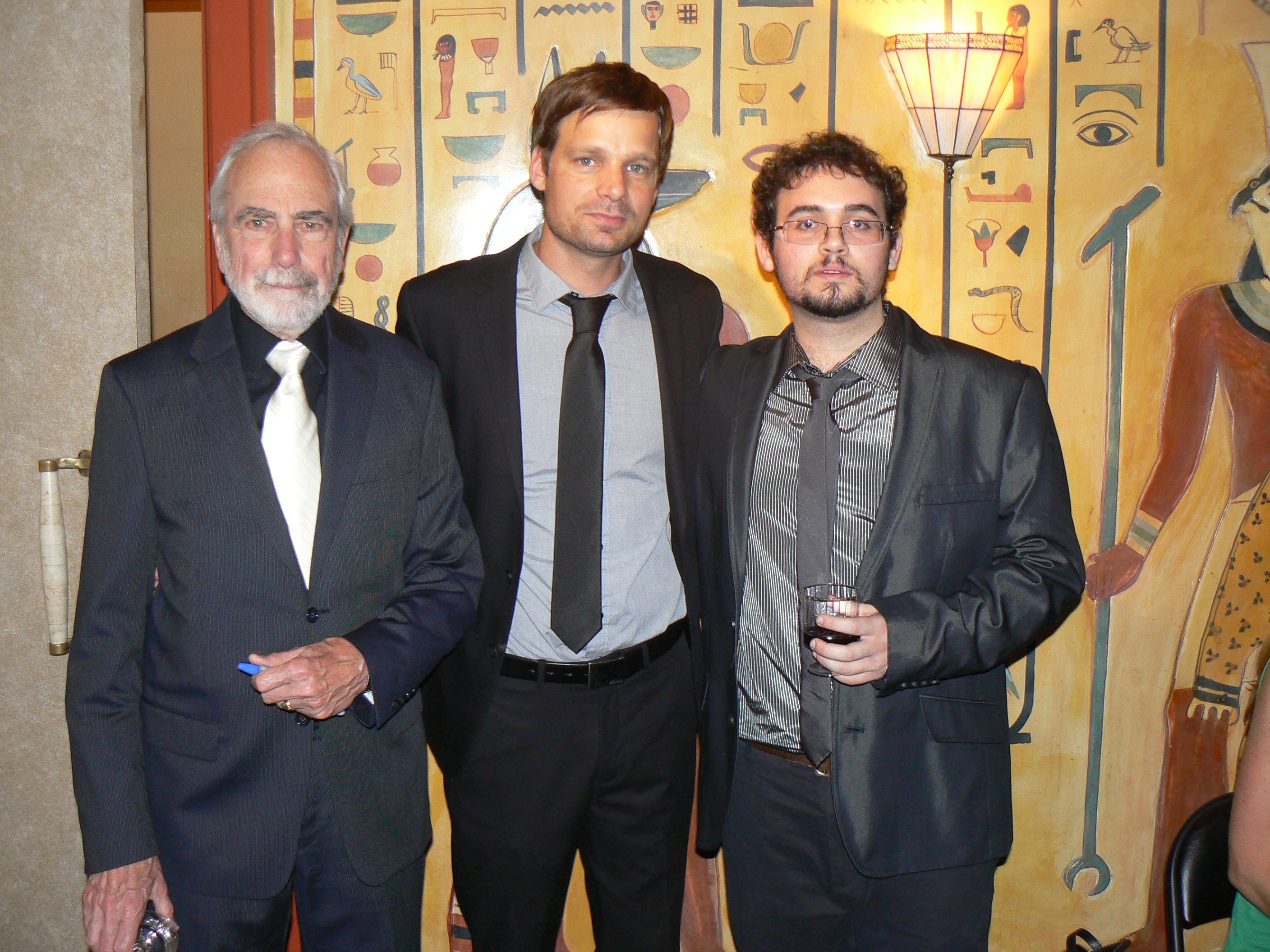 Jerry Lacy, Nathan Wilson, and Ansel Faraj at premiere of DOCTOR MABUSE: ETIOPOMAR (2014)