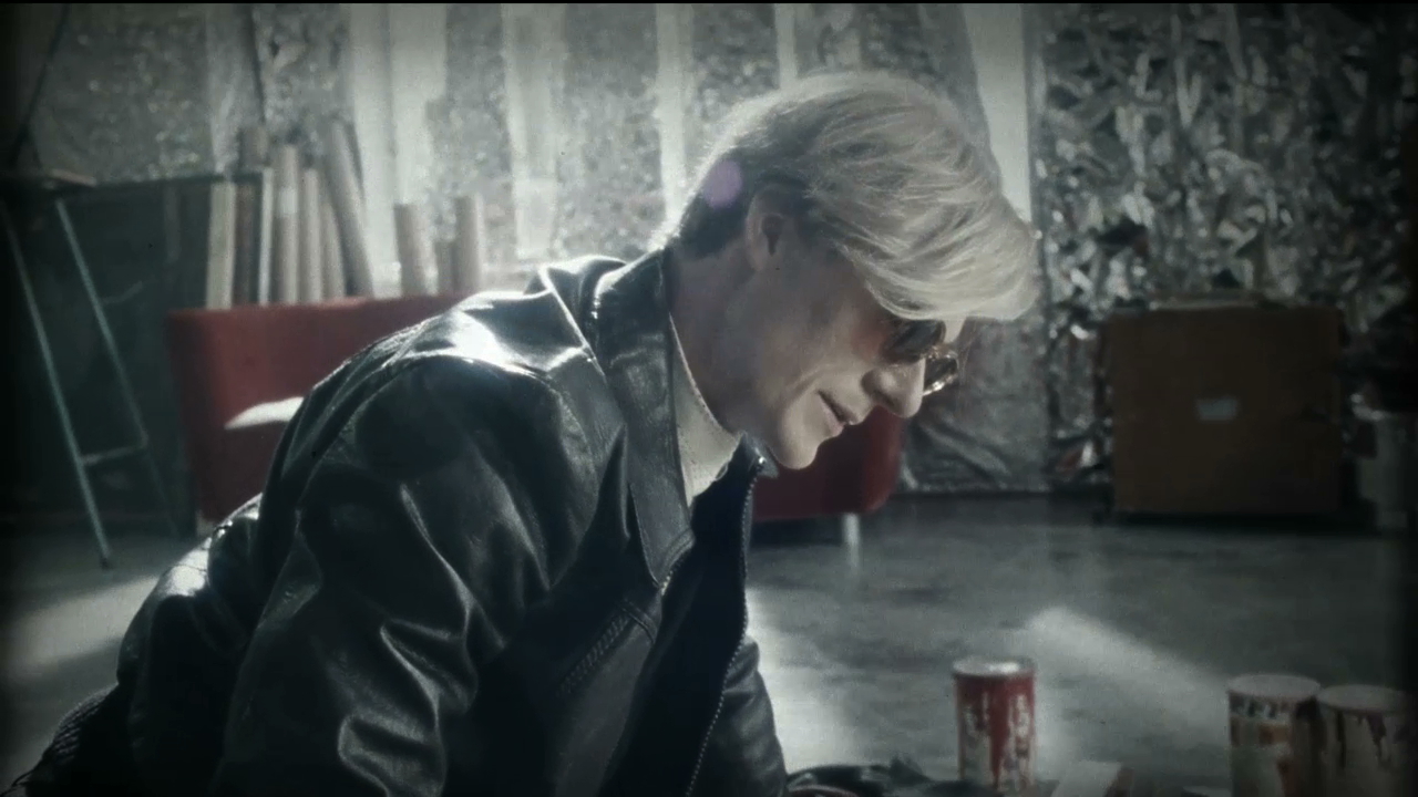 Still from Lowe's Masters Commercial: Magnus Sinding as Andy Warhol