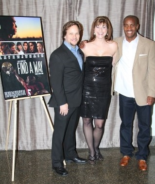 Jennifer Russoli and Elijah Chester are pictured here with Cranston for the 