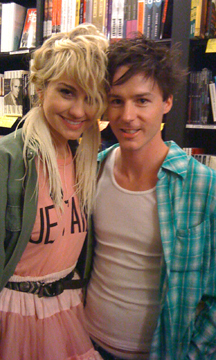 Cast members Chelsea Kane (Jonas) and Jason Seitz at the Weetize Bat screenplay