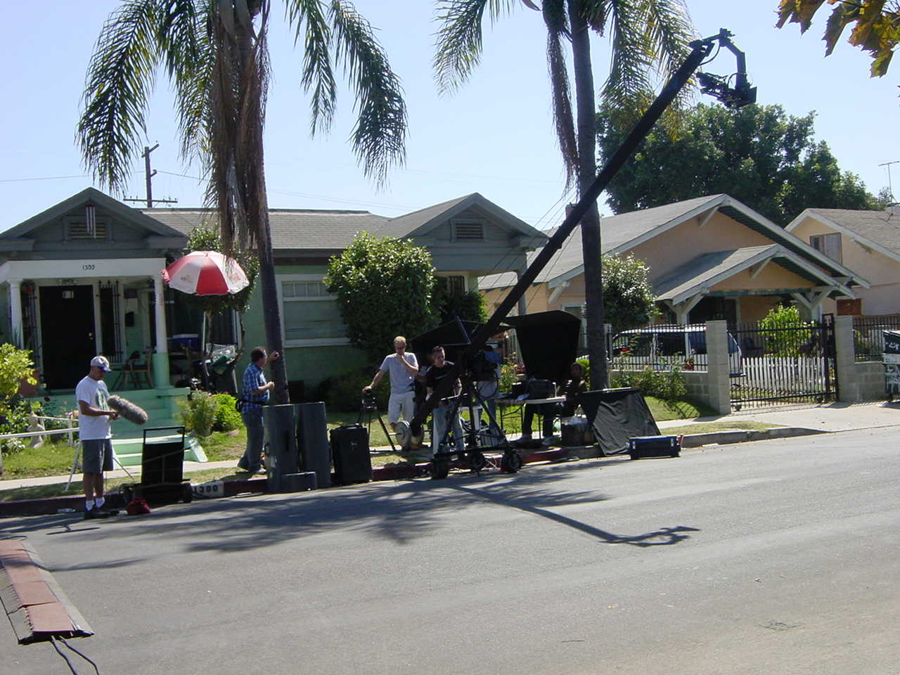 On the set of 