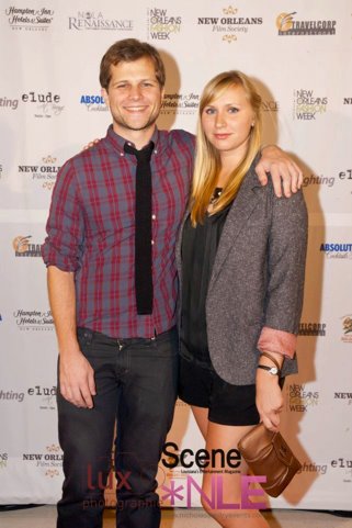 Rex New and Thia Schuessler at Scene Magazine's Film & Fashion Party at the 2011 New Orleans Film Festival