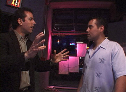 Still of Jerry Seinfeld and Orny Adams in Comedian (2002)