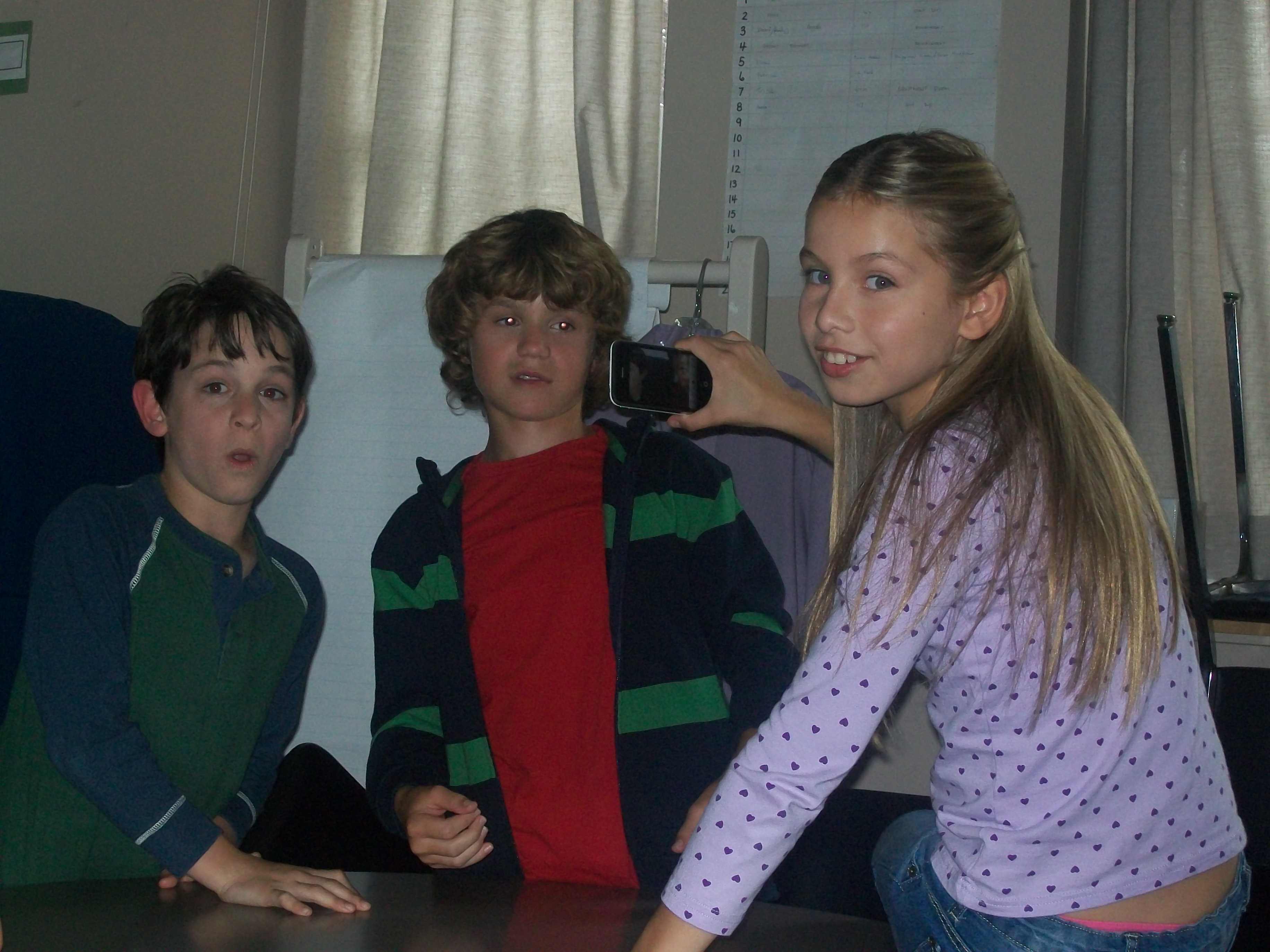 Zachary Gordon (Greg), Owen Best (Bryce Anderson), and the popular Samantha Page (Shelley) all stars from the hit film Diary of a Wimpy Kid.