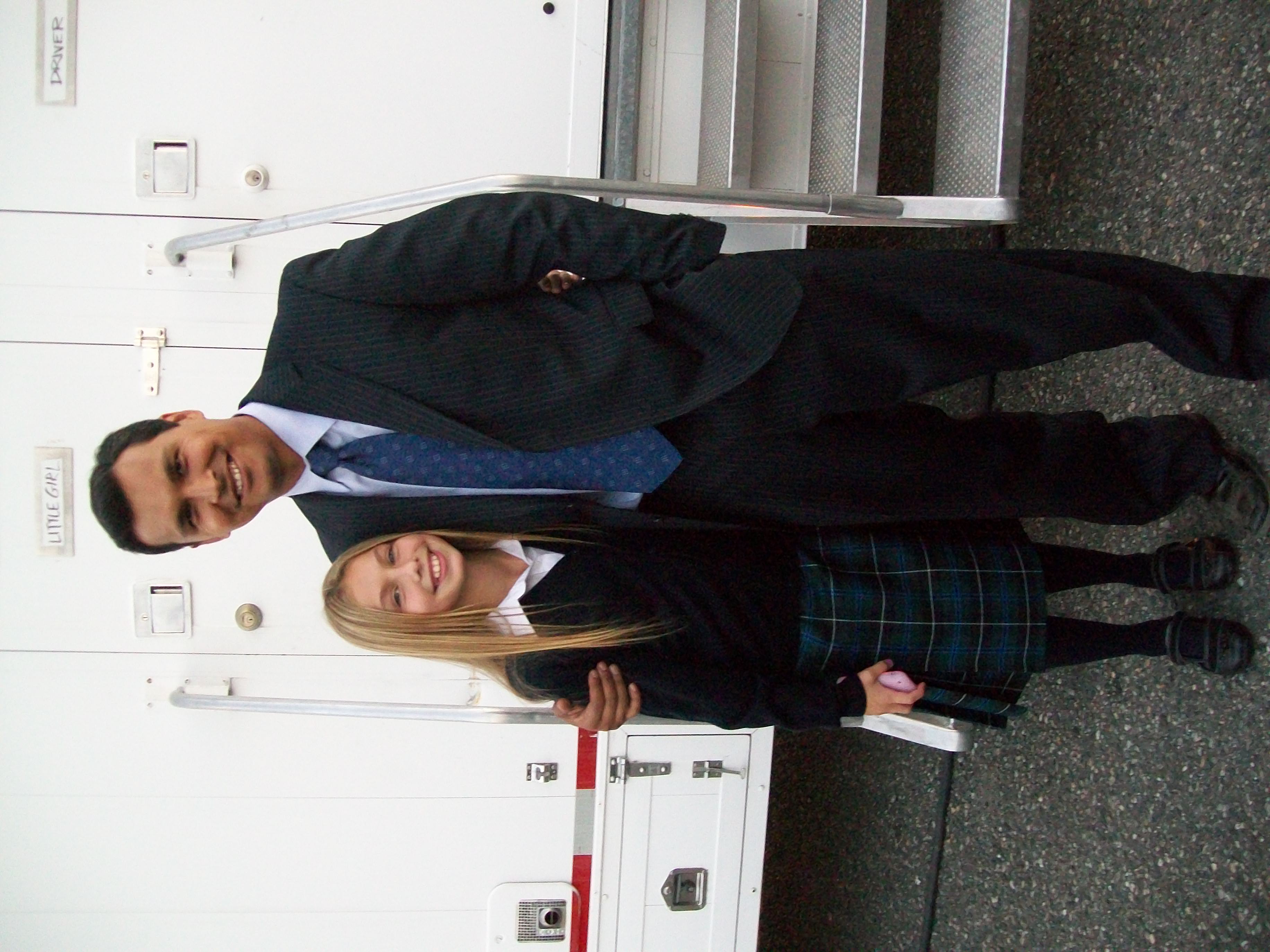 Samantha Page on set filming with felow Canadian actor Adam Beach 2009.