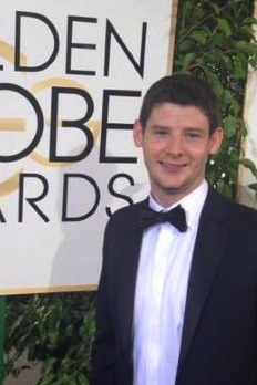 Walking the Red Carpet at the 2014 Golden Globe Awards.