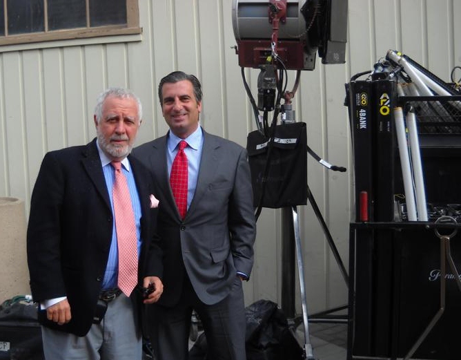 Michael Mann & Lou Volpini on the set at Paramount