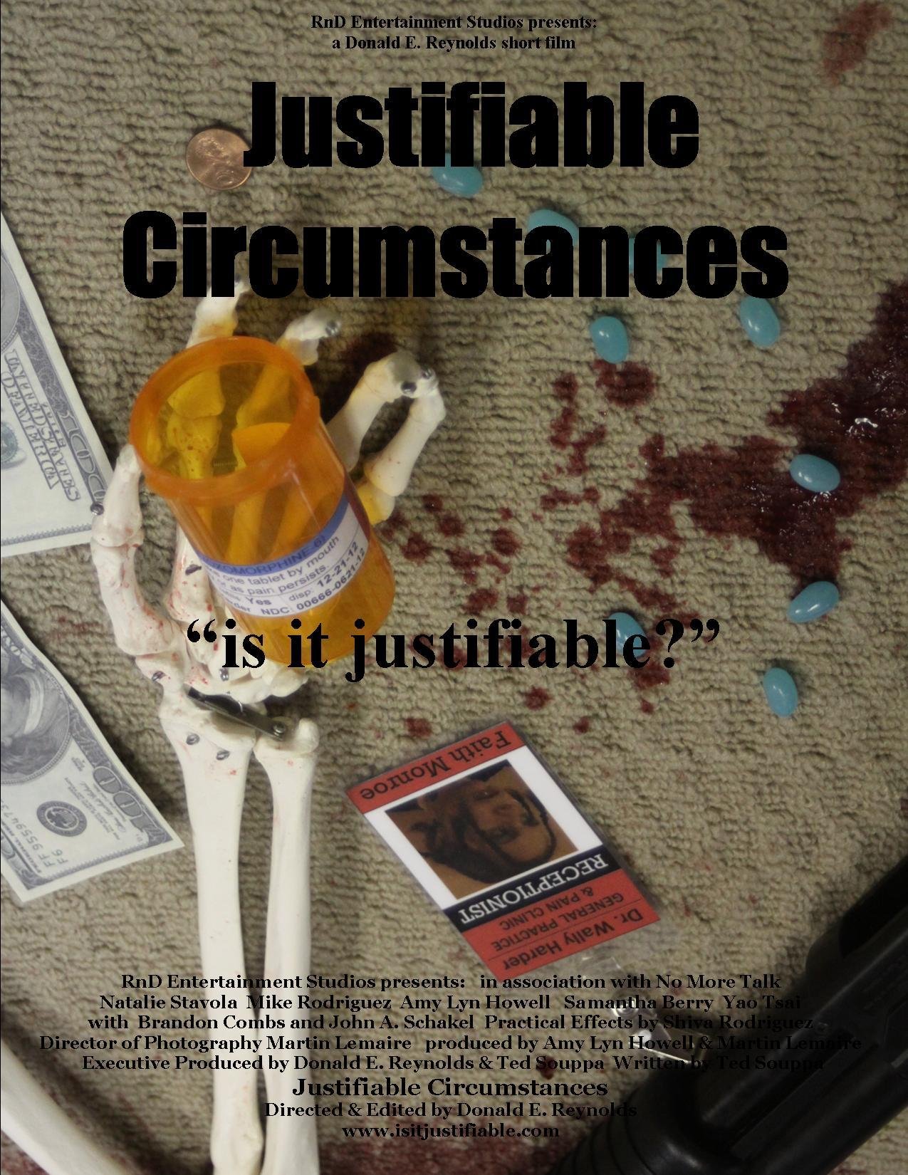 Amy Lyn Howell, Donald E. Reynolds, Martin Lemaire, John A. Schakel Jr., Ted Souppa, Samantha Berry, Shiva Rodriguez, Natalie Stavola, Brandon Combs, Mike Rodriguez, Yao Tsai and Catherine Epstein in Justifiable Circumstances (2011)