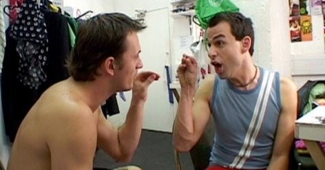 Blair McDonaugh and Andy Leonard in 'The Dressing Room'