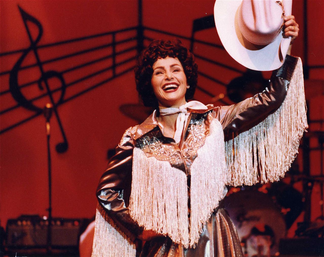 Stevie Vallance as 'Patsy' in stage production Just A Closer Walk with Patsy Cline (90s).
