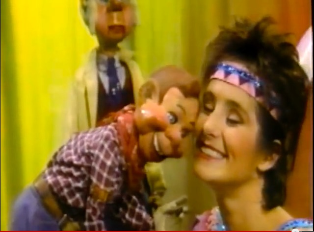 Stevie Vallance as 'Princess Summer Fall Winter Spring', opposite Buffalo Bob and Clarabelle, in 'Howdy Doody's 40th Anniversary' (80s)