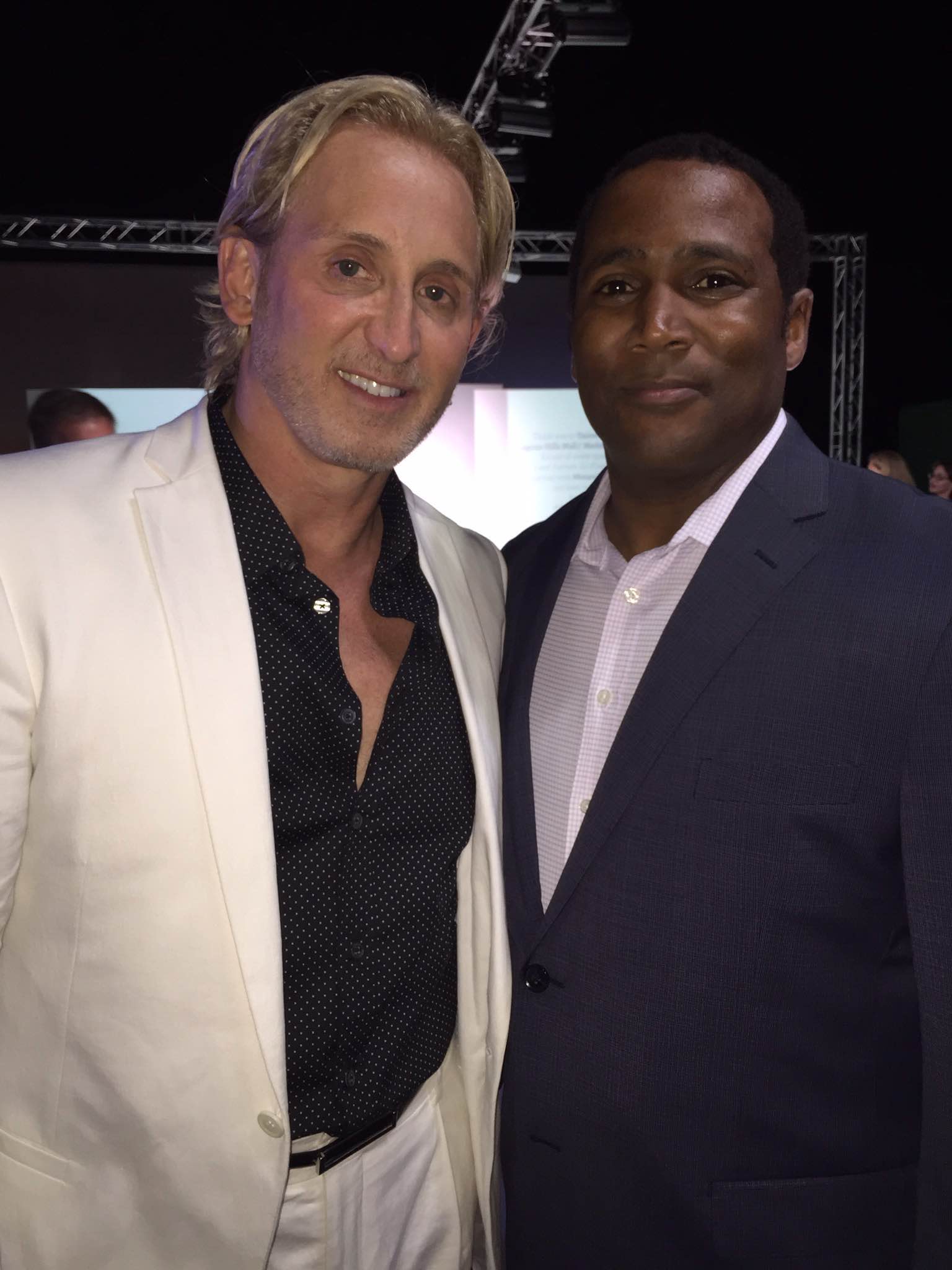 David Meister and Darius Cottrell at Genlux Magazine Fashion Benefit Party and David Meister Runway Show
