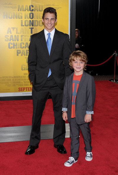 Griffin Kane with Brian J. O'Donnell on the Contagion red carpet, NYC 2011.