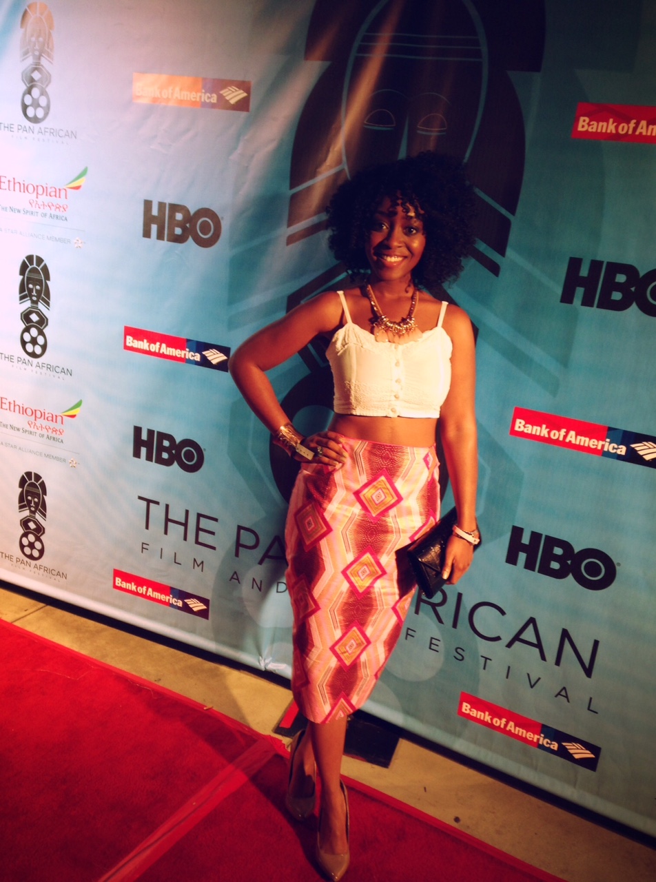 Jessica Obilom at the 2015 Pan African Film and Arts Festival in Los Angeles.