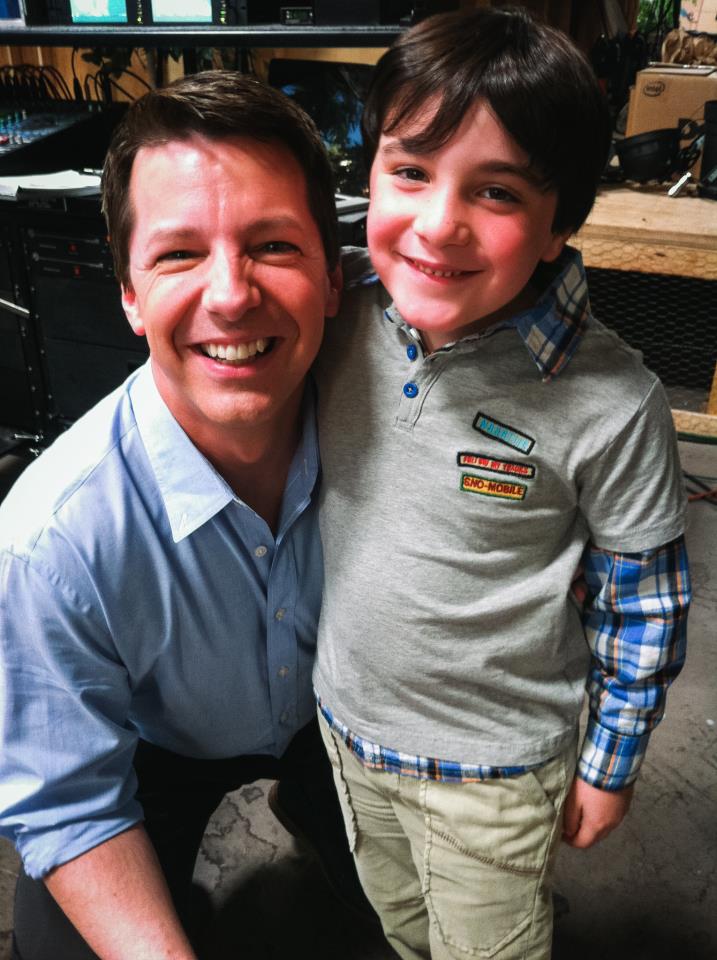 With Sean Hayes on the set of Up All Night! 2012