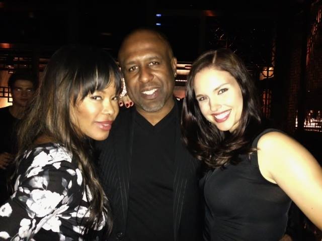 Partying at Sanaa Lathan's Birthday Party with Golden Brooks and J.P. Ramzy.