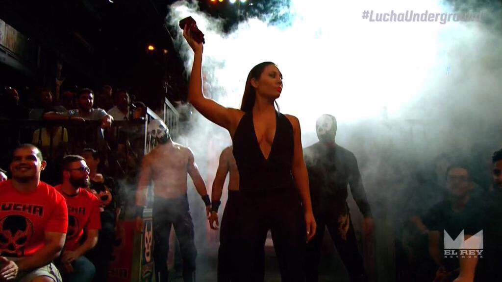 A still from series Lucha Underground as Catrina