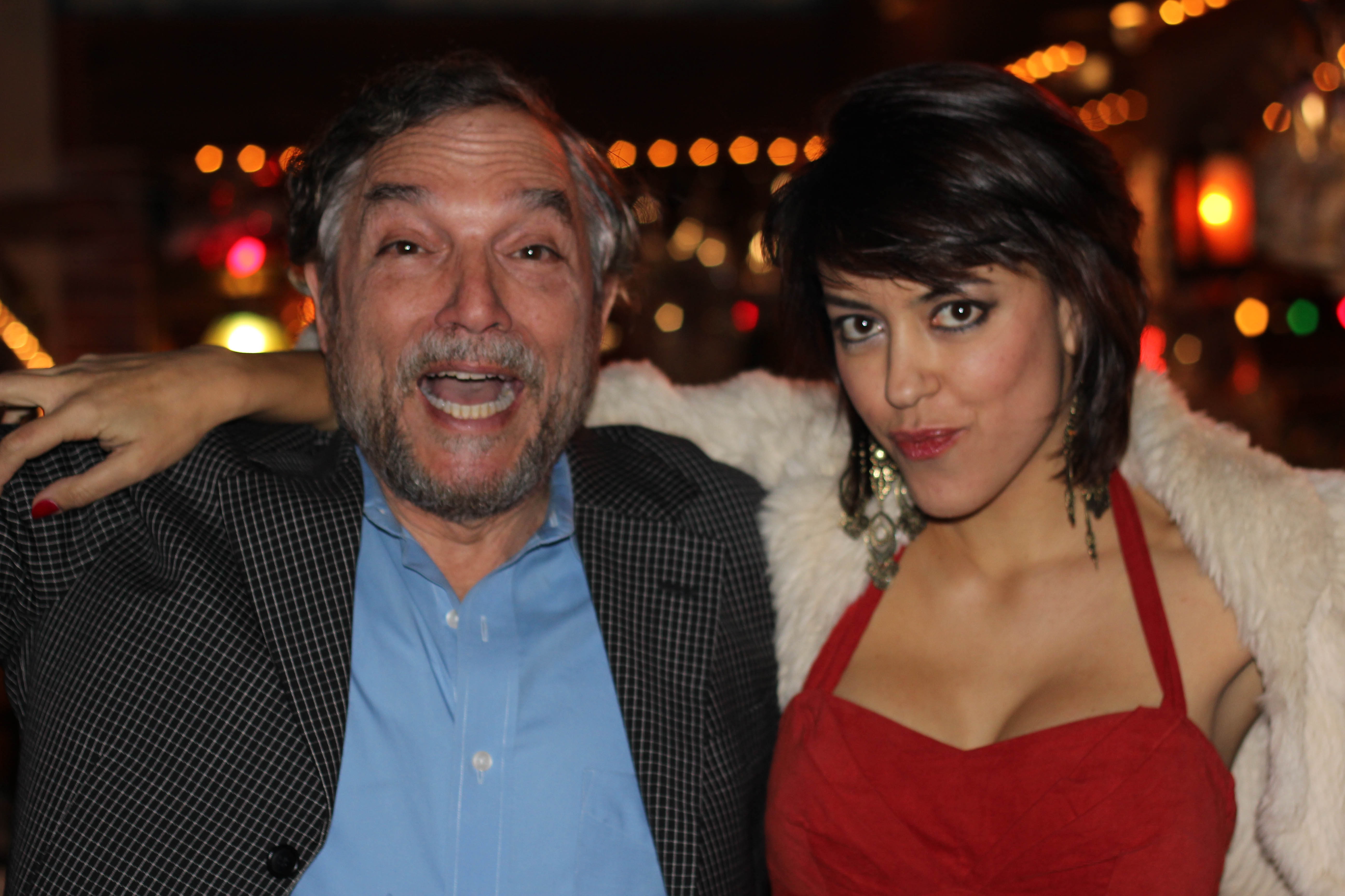 OPA!!!! PICTURED WITH THE MOST BEAUTIFUL WOMAN IN THE WORLD...MANTHA, LEAD ACTRESS IN MY UNCLE ZORBA