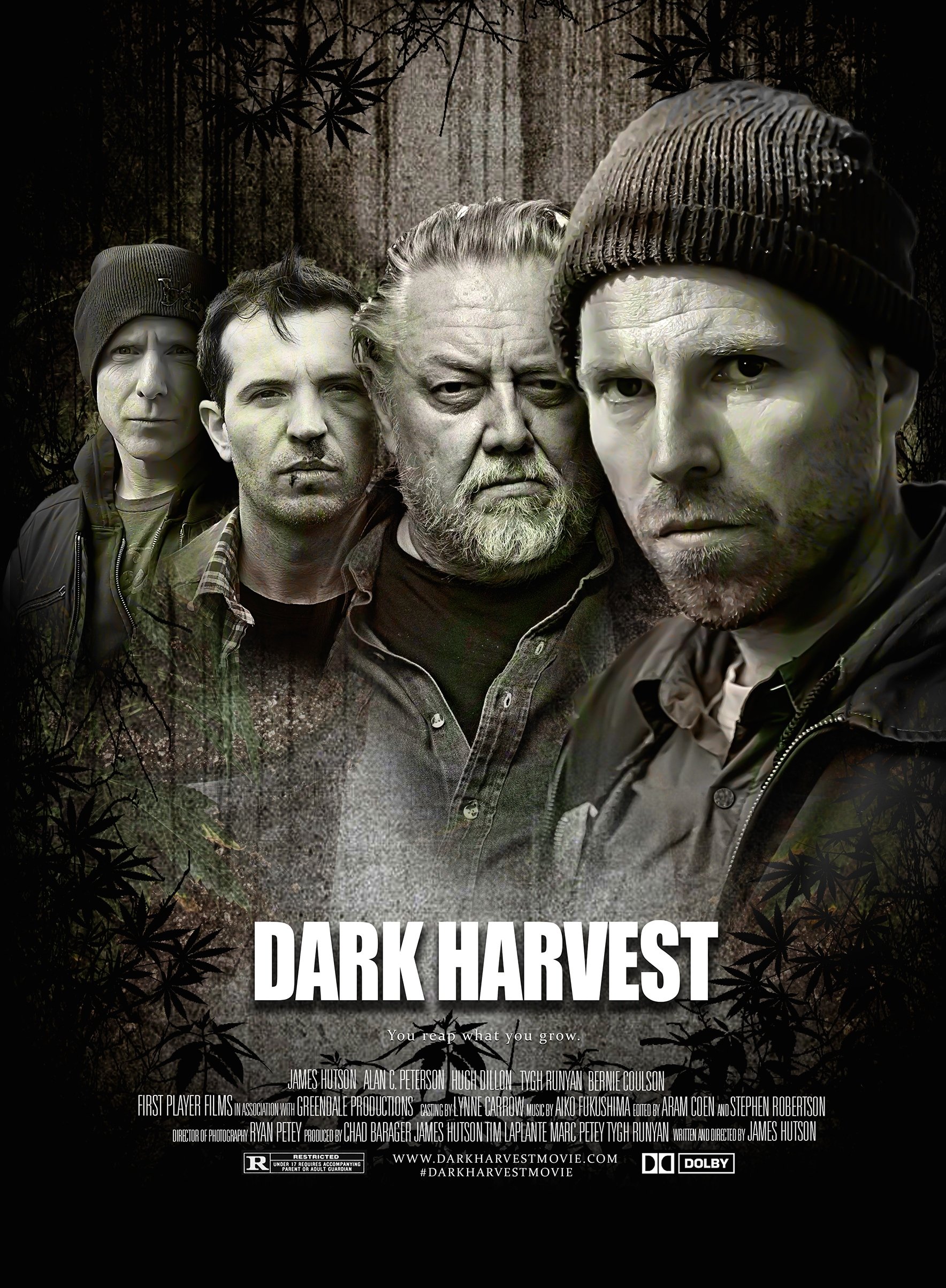 Alan C. Peterson, Hugh Dillon, James Hutson and Tygh Runyan in Dark Harvest (2016)