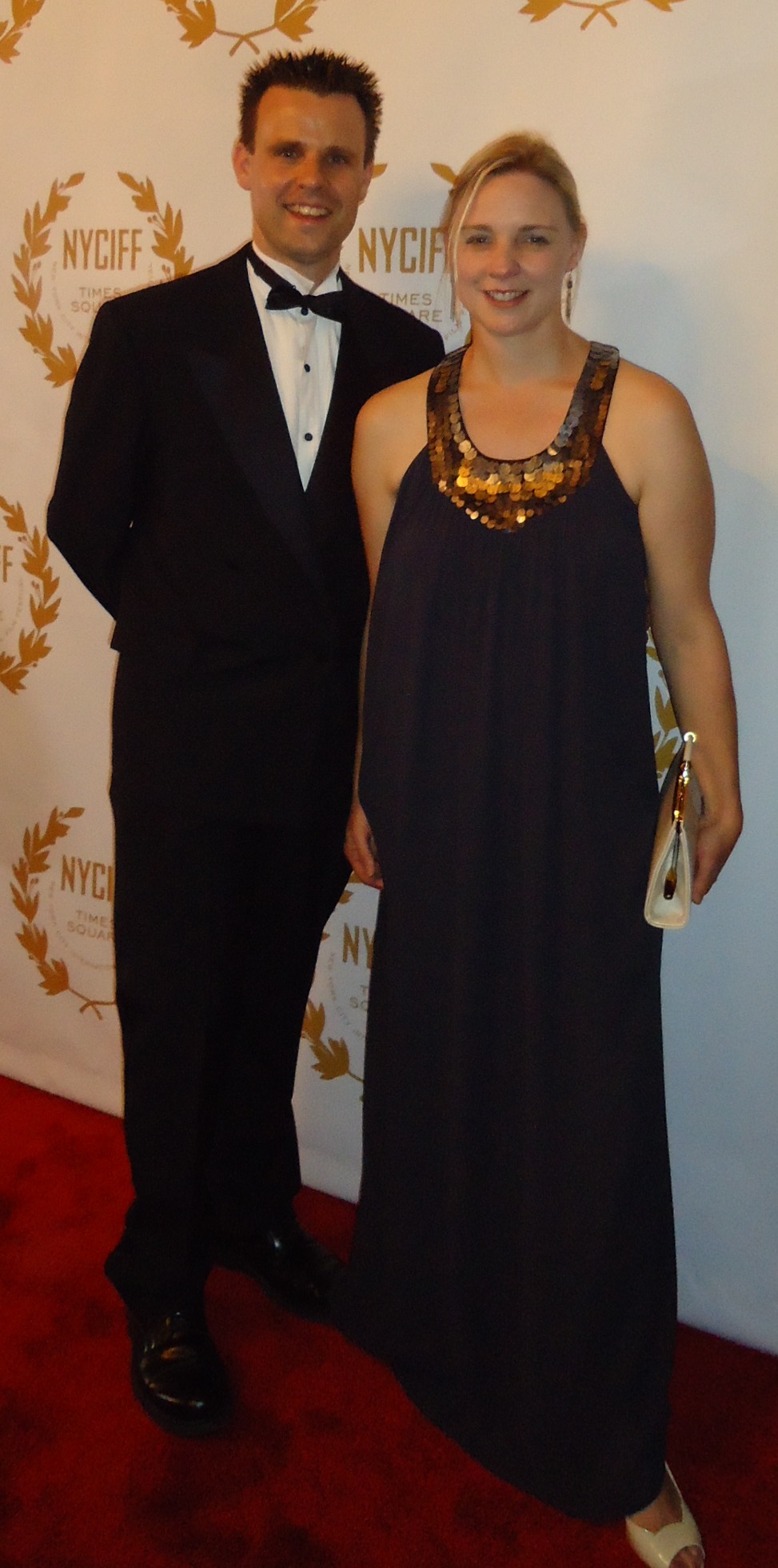 Lincoln and Natasha Fenner at the Red Carpet Opening Gala of the New York City International Film Festival.