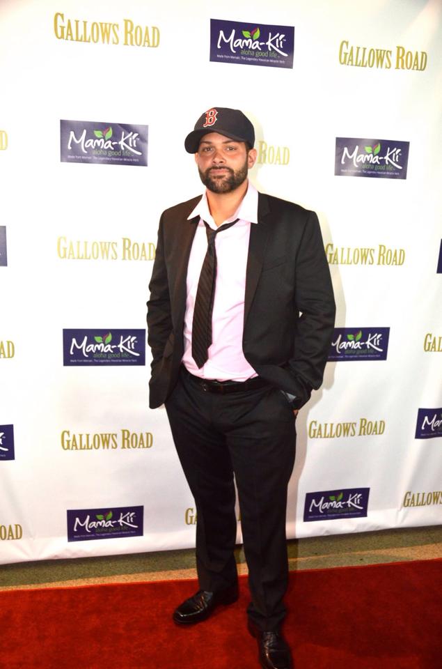 Adriano arrives to the premier screening of Gallows Road at the Laemmie Theatre in North Hollywood.