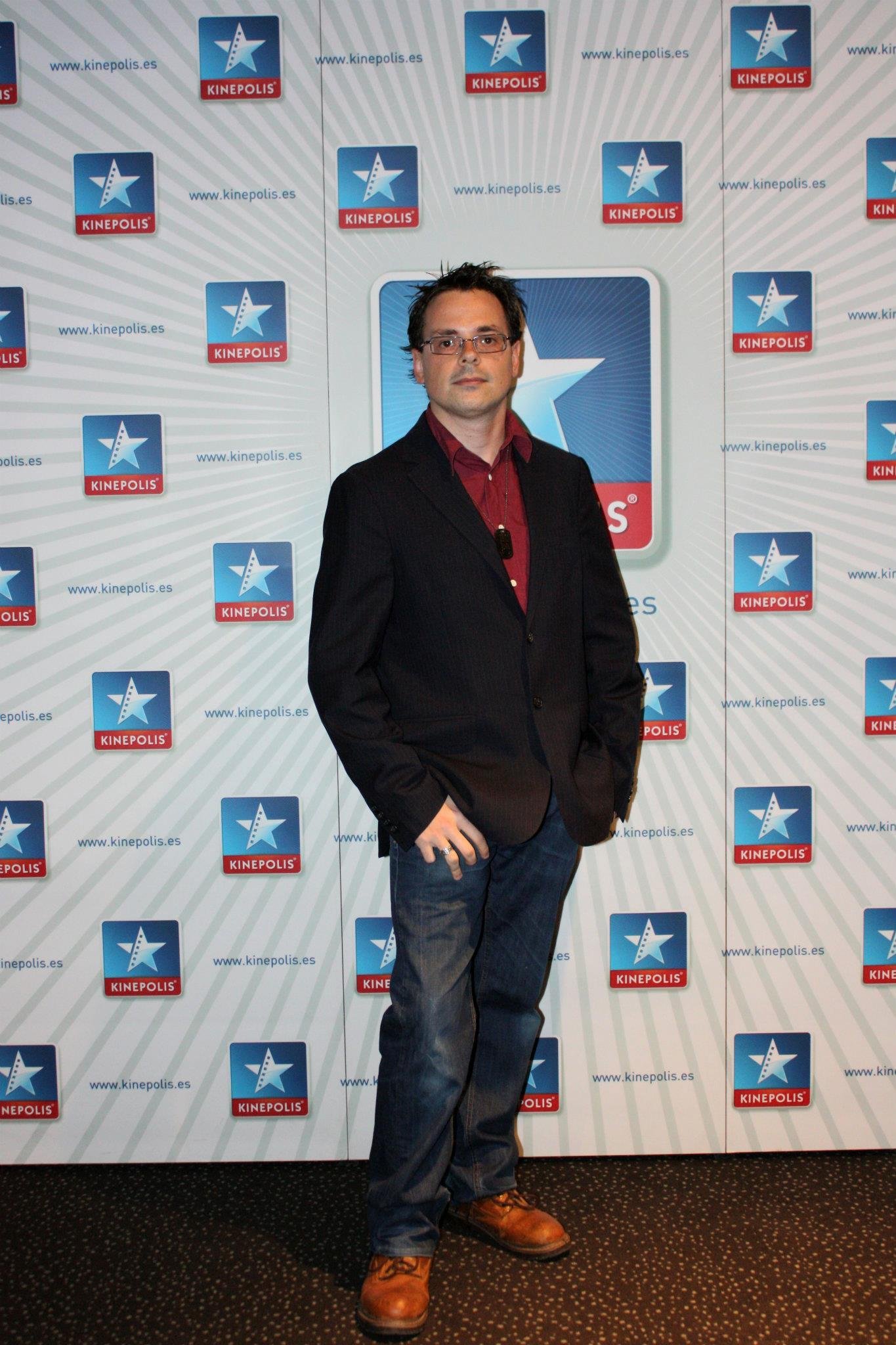 Pedro Jaén R. at event of Cortópolis, 04/14/2012: in photocall before the DCP screening of 